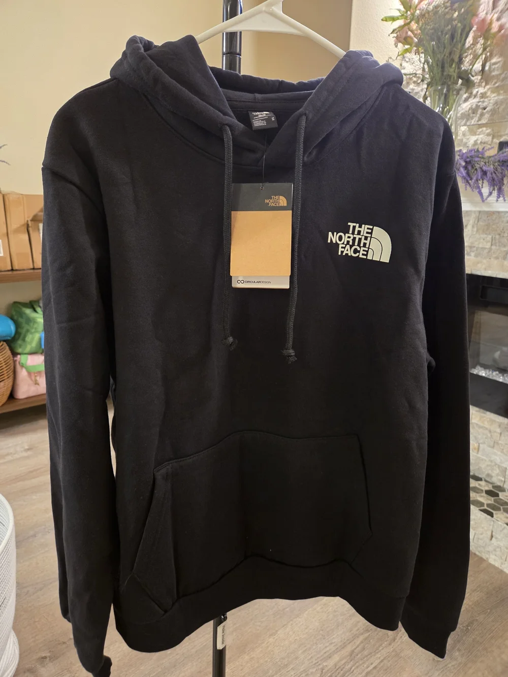 The North Face Men's Black Logo Hoodie - Never Stop Exploring